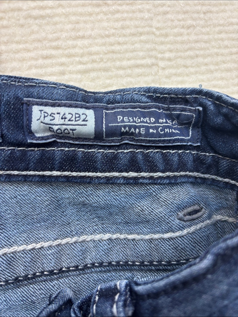 Miss Me | 27 boot Women's Classic Bootcut Jeans - Dark Blue Denim - Picture 10 of 11